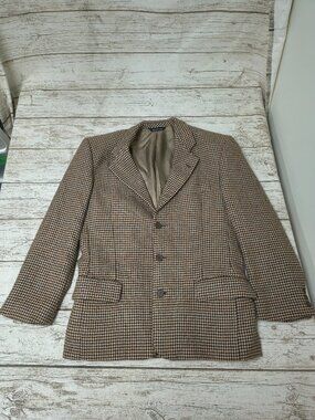Harry Rosen Sedgwick by Cambridge Brown Houndstooth Alpaca Blazer